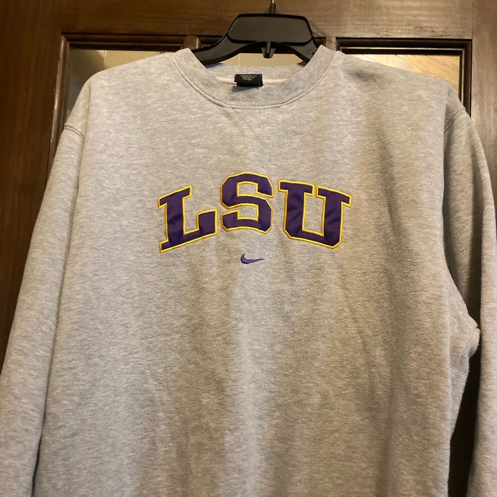 Grey Nike Louisiana State University sweatshirt